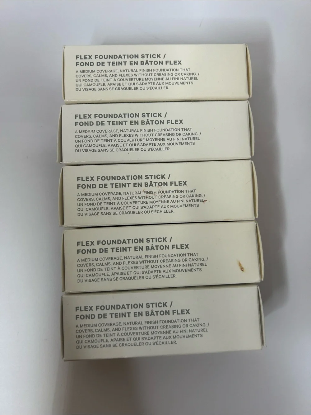 5 Lot Milk Makeup Flex Foundation Stick Full size 10g/0.35oz Espresso Hazelnut.